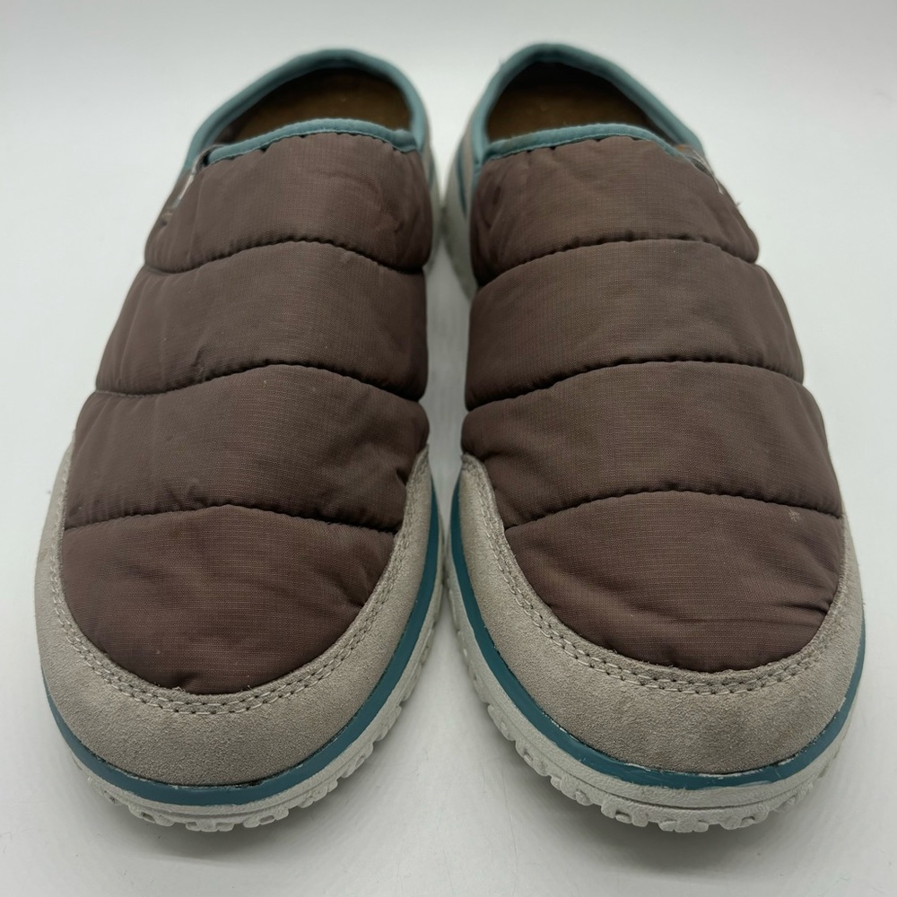 LL Bean Women's Brown Nylon Mountain Classic Quilted Slides Slippers Sz 9 - Picture 3 of 11